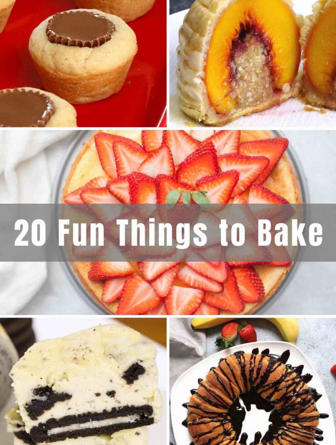 Whether you’re a beginner baker or a pro, there comes a time when you look for some quick and easy sweet treats to satisfy your cravings. Below, you will find 20 Fun Things to Bake, especially when you’re bored! These desserts are easy, quick and some only require a couple of ingredients. The best part? You’ll get to enjoy anything you make, right away!