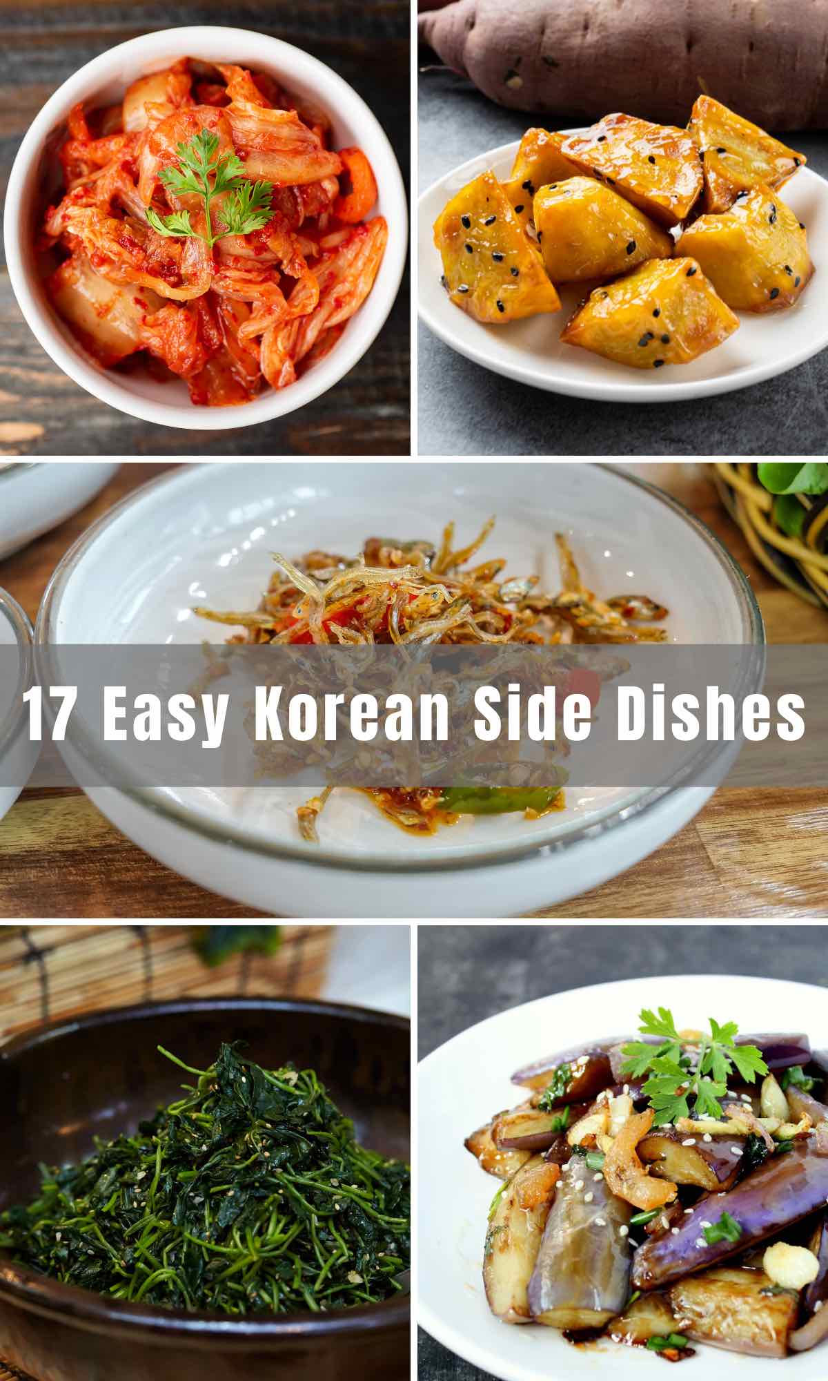 We've collected 17 Easy Korean Side Dishes that you can serve when you want to have Korean food. From vegetable banchan to Kimchi and candied sweet potatoes, we've listed all the popular Korean side dish recipes below.