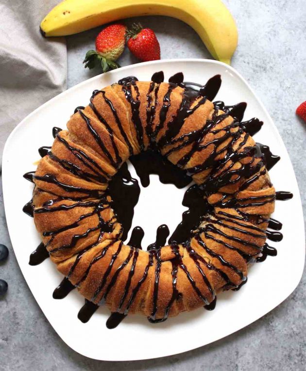 Nutella Banana Crescent Ring