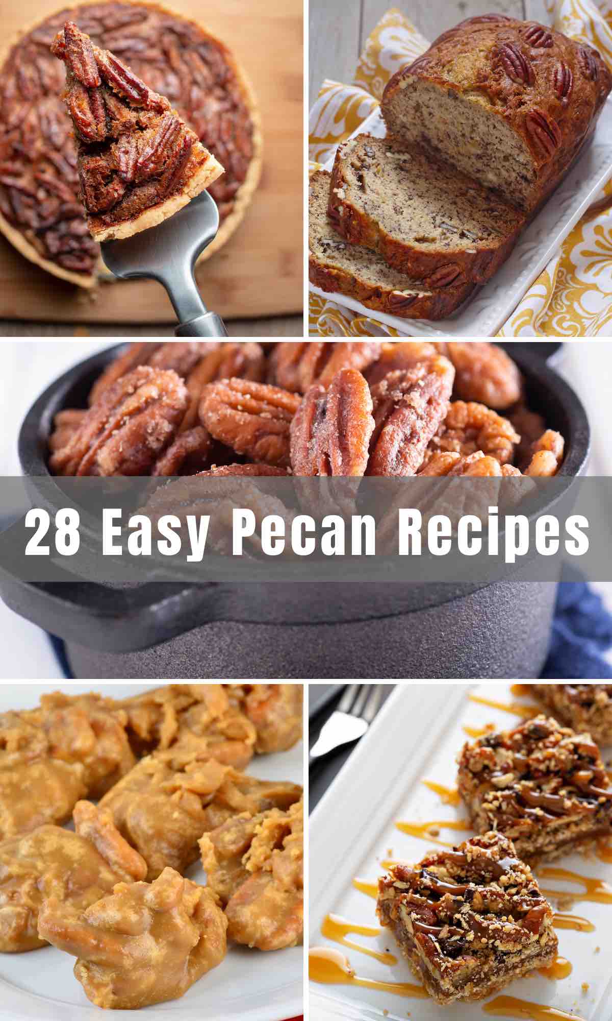 You’re probably wondering what you can do with pecans besides eating them raw or using them in a pecan pie. Below you will find 28 of our favorite Easy Pecan Recipes, which include some must-try meals for nut fanatics!