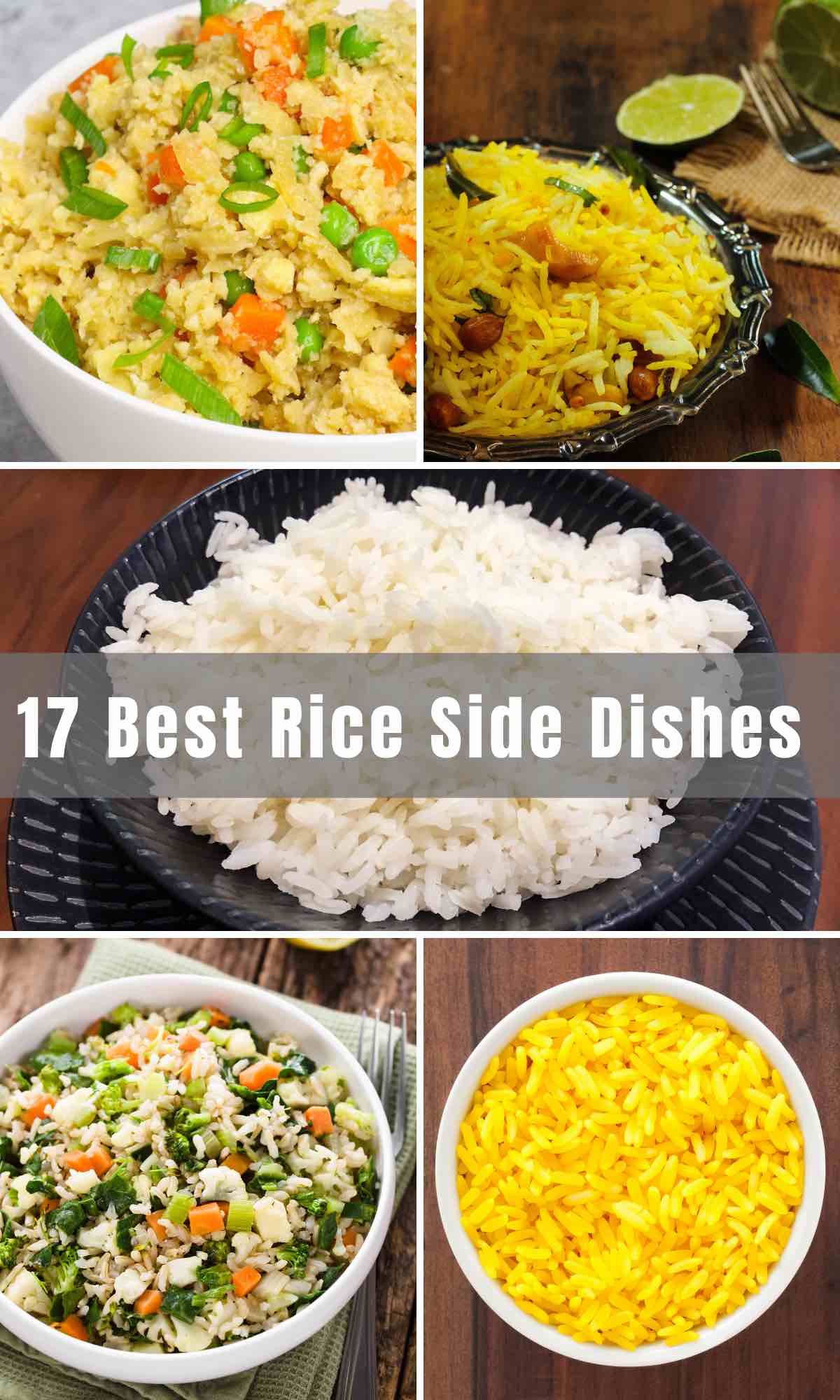 As a side dish, rice can be the perfect finishing touch for almost any meal. This versatile carb can be seasoned, spiced, and combined with other ingredients for exciting and interesting meals. Get inspired with these 17 delicious and unique Rice Side Dishes for pork, chicken, fish, and more!