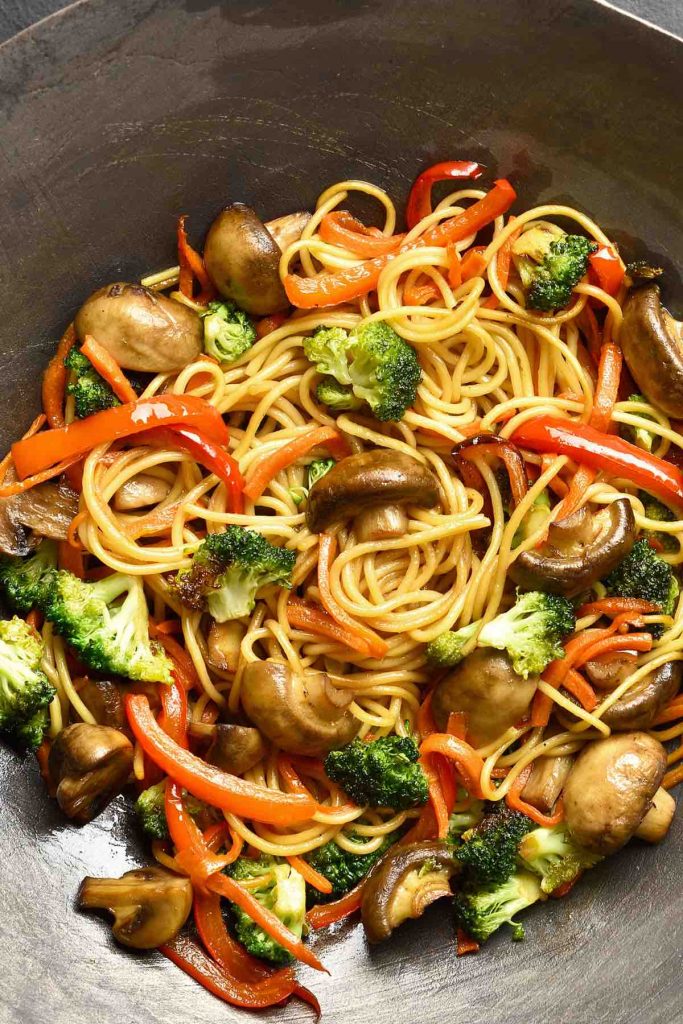 Vegetable Egg Noodle Stir Fry