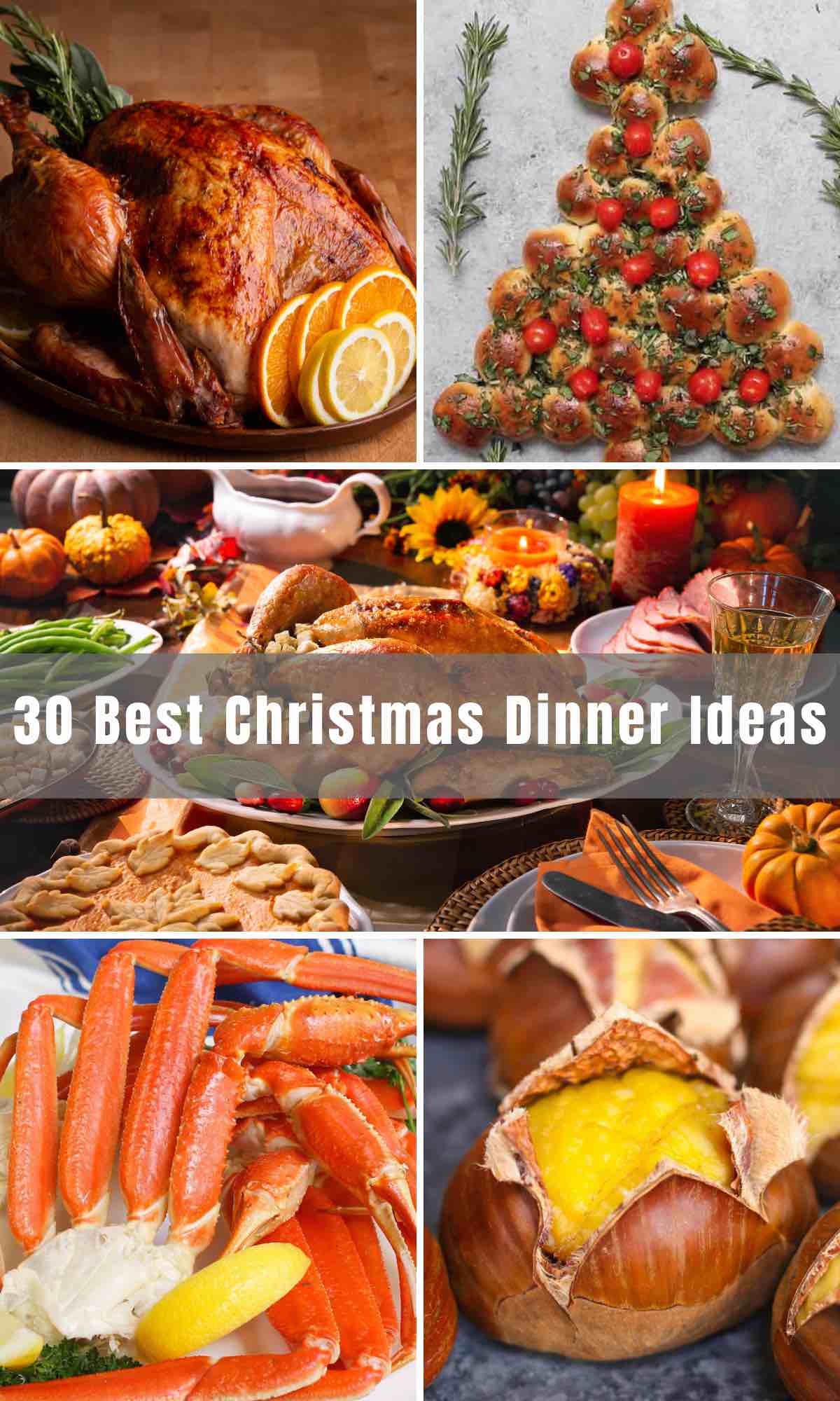 It’s that time of year, and Christmas is right around the corner. We have rounded up 30 of the Best Christmas Dinner Ideas for a perfect feast. From prime rib roast to roasted turkey to Christmas side dishes and desserts, you've got a menu your family will love!