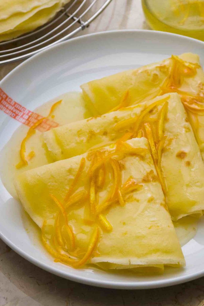 French Crepes with Eggs and Cheddar