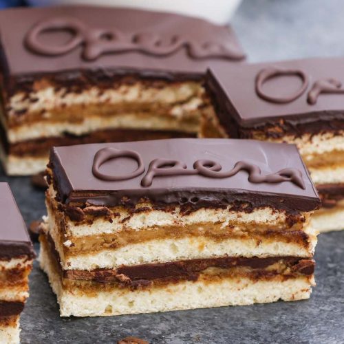 Classic Opera Cake - Sprinkle Bakes