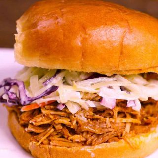 Pulled pork sandwich is my favorite way to use up leftover pulled pork. It’s so delicious and incredibly easy to make.
