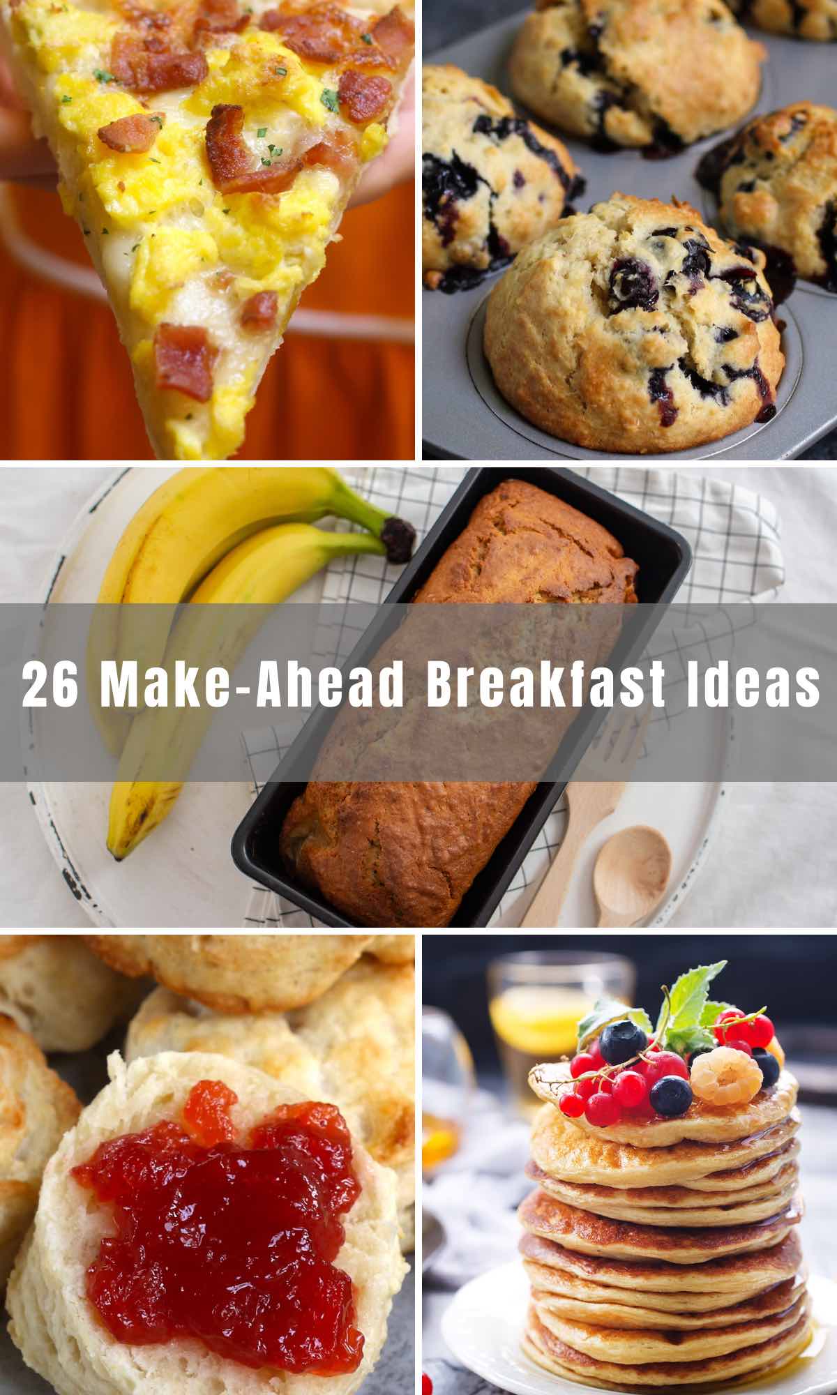 Mornings are busy, so we've rounded up 26 Make-Ahead Breakfast Recipes that will make your life much easier! These recipes are easy to make and can be prepared in advance - you'll start your day filled with energy.