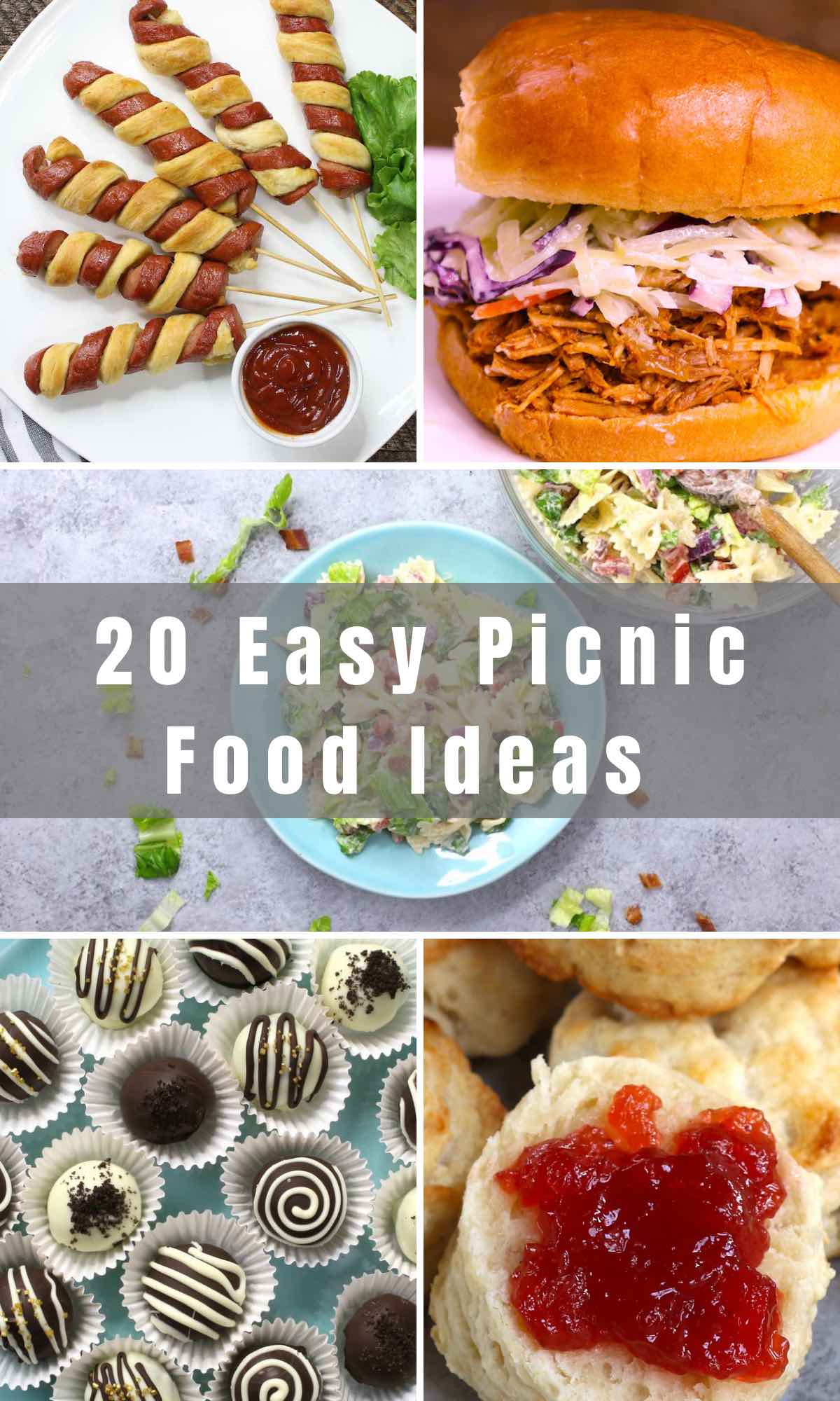 Picnics are great for meetups with friends, family outings or even a romantic date for two. We’ve rounded up 20 Easy Picnic Food Ideas, including popular items for kids and adults. Expand your picnic menu with a few of these unique and exciting recipes!