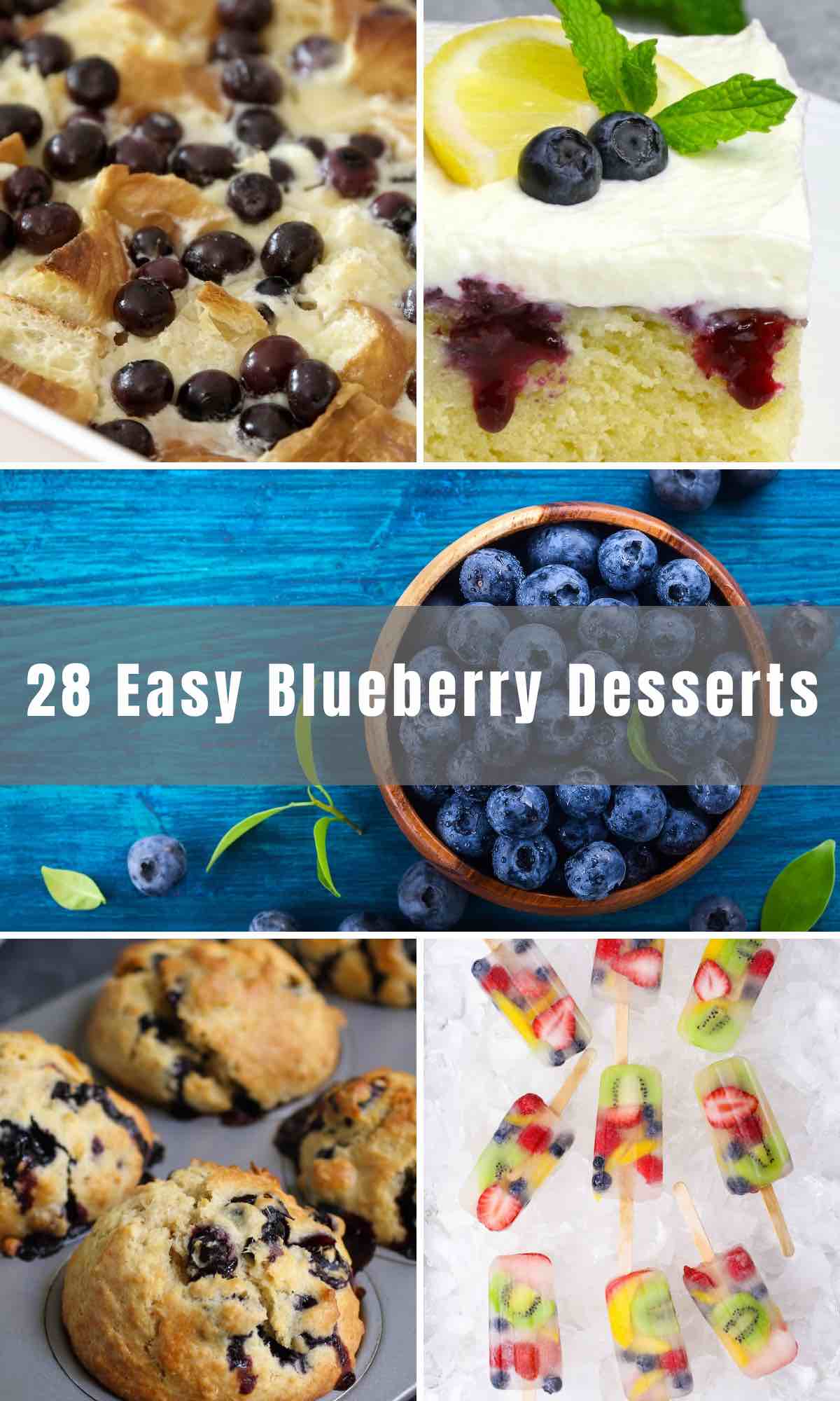 Blueberries are one of those delicious fruits you can enjoy as is or add to just about any recipe you can imagine! We've collected 28 Easy Blueberry Desserts, from healthy treats to breakfast meals - you’ll fall in love with these mouthwatering blueberry recipes!  