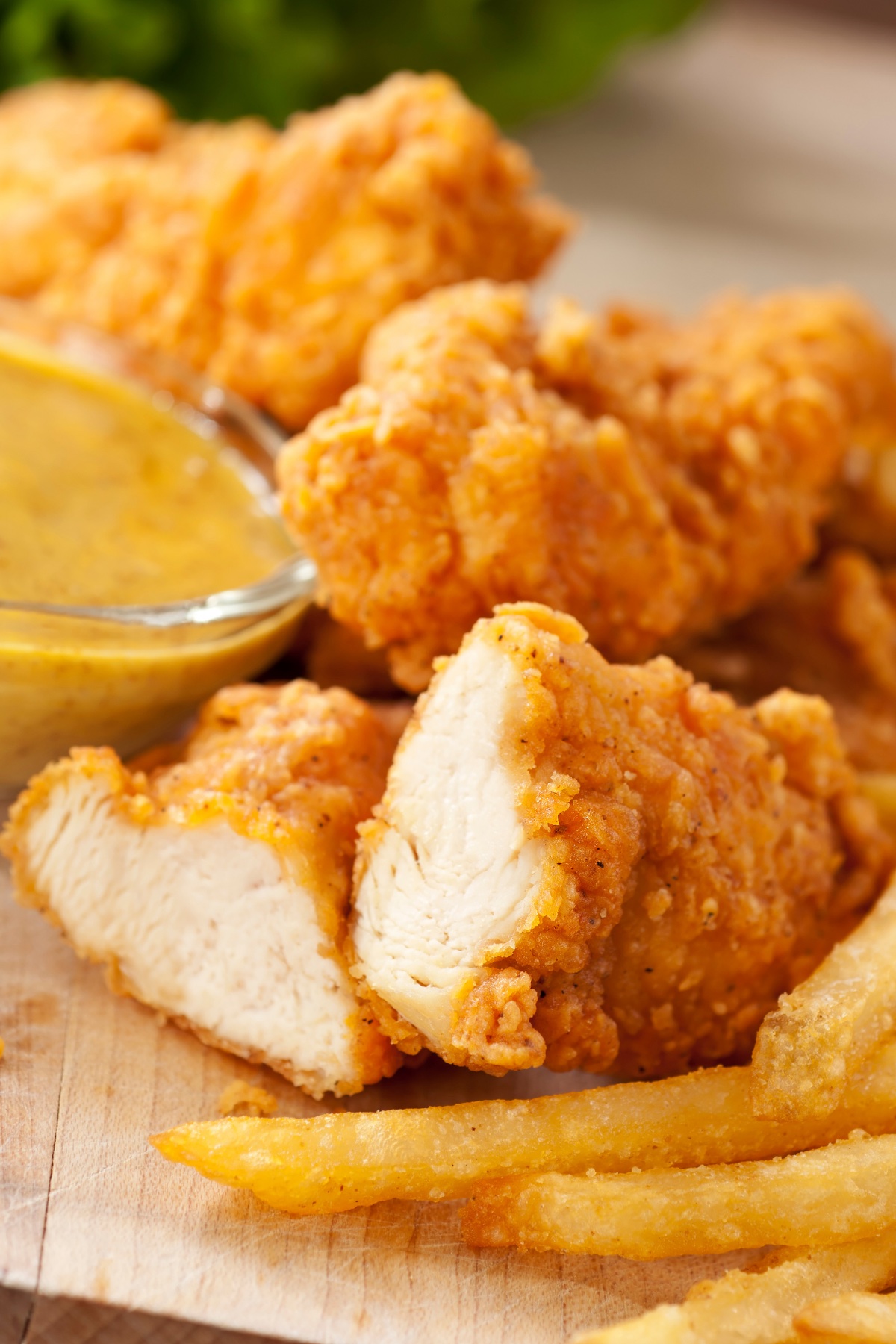 made with juicy chicken breast and served with the famous Cane’s sauce. Those who are in the know will tell you that these chicken fingers are better than anything found at competitors like KFC and Chik-Fil-A. They’re THAT good!