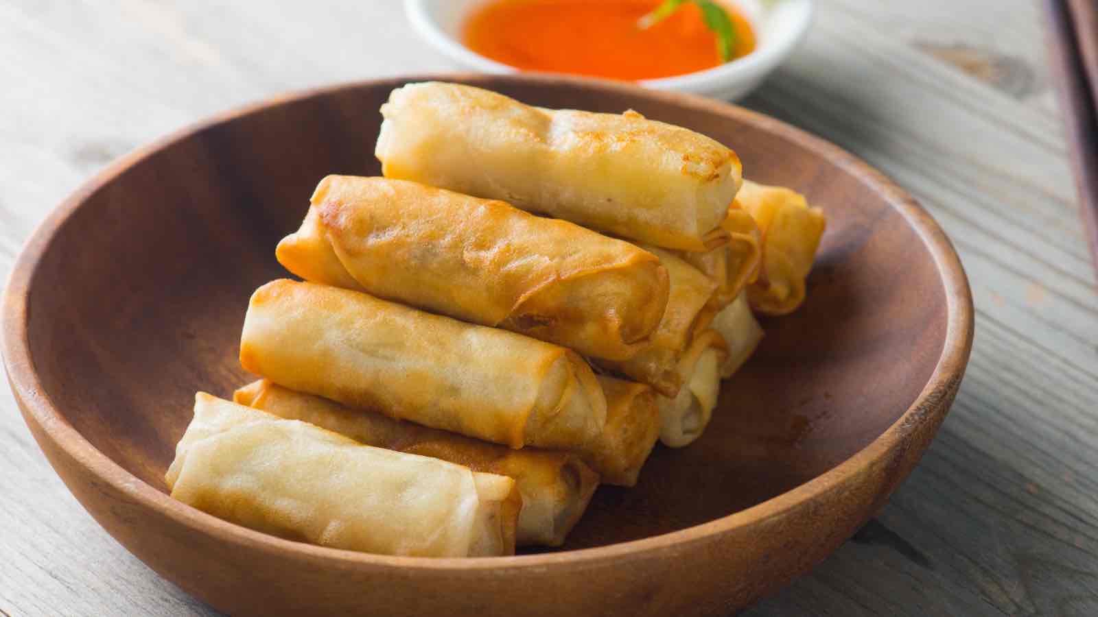 Chinese Dim Sum Spring Rolls-image