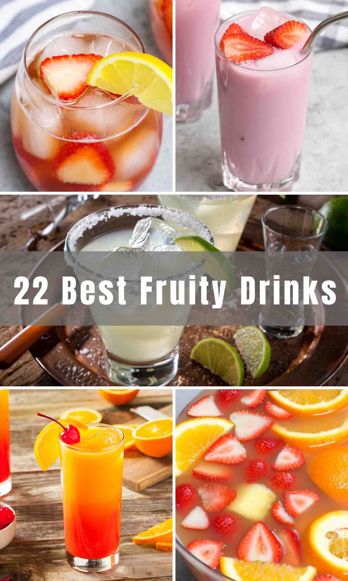 A sweet and refreshing fruity drink can always boost your mood! We’ve collected 22 of the Best Fruity Drinks, from classic alcoholic cocktails like mimosas and vodka cranberry to non-alcoholic mocktails, here’s a roundup of the tastiest, fruitiest mixed drinks.