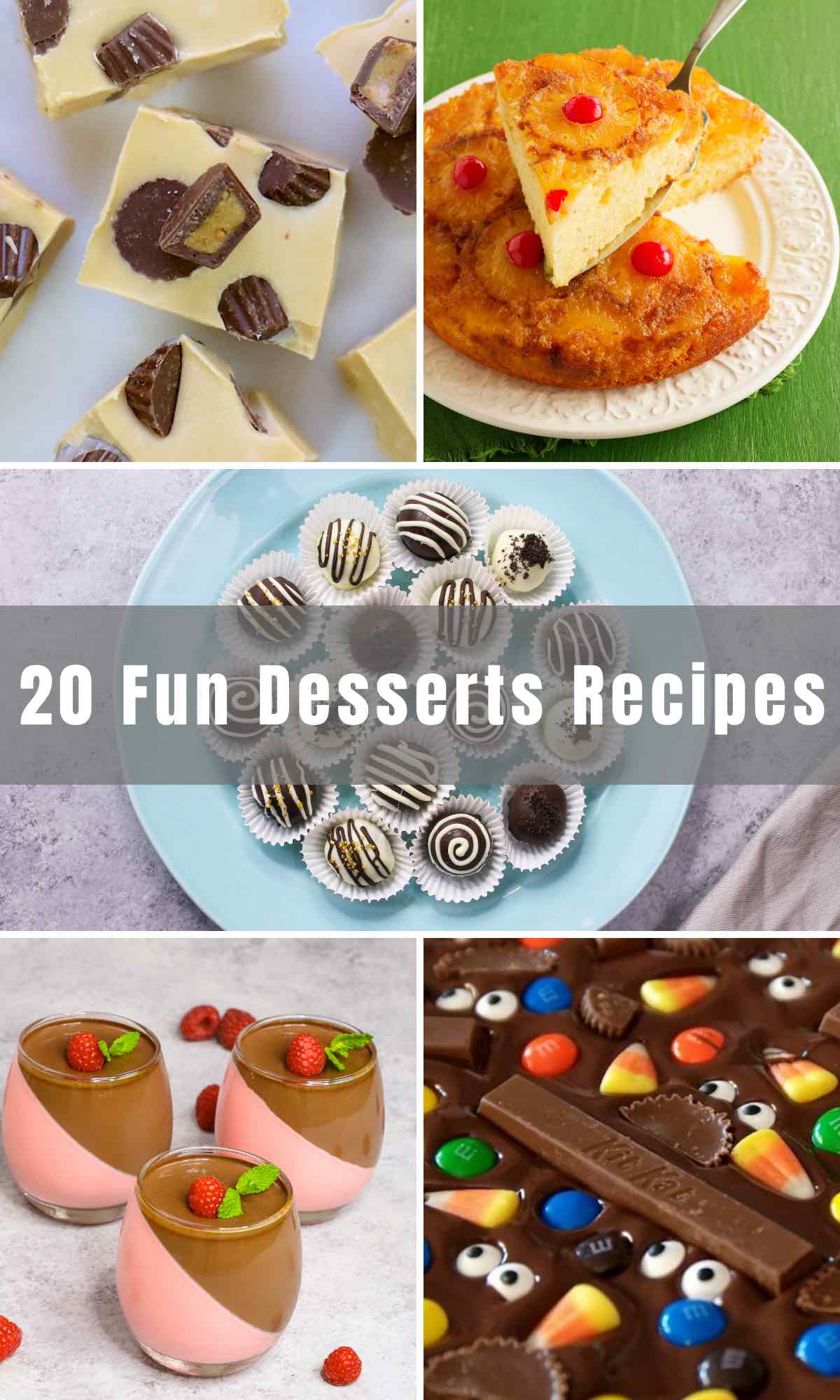 Is there anything more enjoyable than making gourmet treats from scratch at home? Below you will find 20 Fun Desserts to Make that cover no-bake, holidays, and easy ones that you can make with kids.