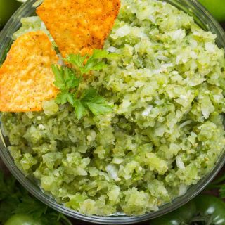 This traditional Mexican Green Tomato Salsa adds a bold splash of color to enchiladas and tacos, and makes a tasty dip for tortilla chips. While you can always pick up a ready-made jar, nothing beats the fresh taste of homemade salsa verde.