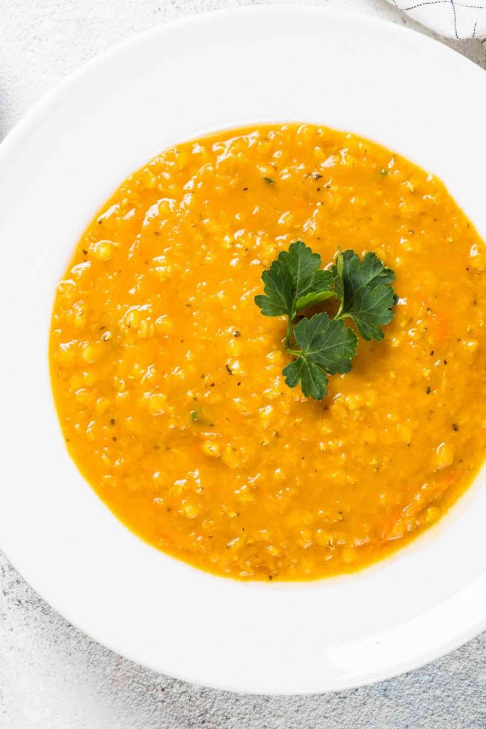 Mediterranean Red Lentil Soup