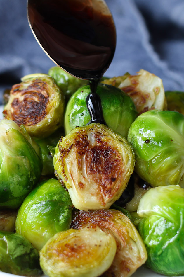 Oven Baked Balsamic Brussels Sprouts