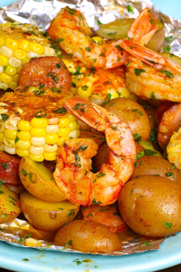 Shrimp Boil Foil Packets