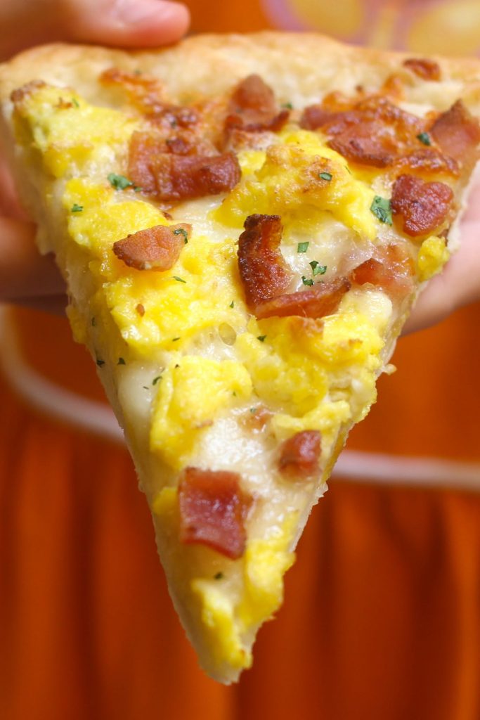 Bacon Egg Cheese Breakfast Pizza