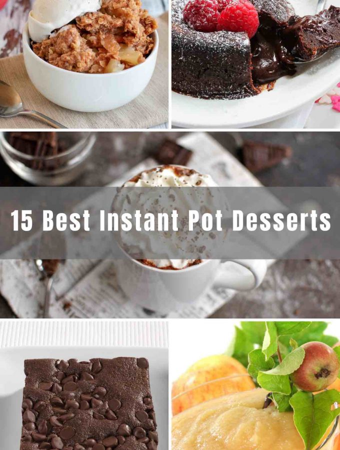 If you didn't know the instant pot could cook delicious treats, I'm about to blow your mind. From brownies to dump cake and even apple pie, I've rounded up the best Instant Pot Desserts that are quick to make and will satisfy any sweet tooth.