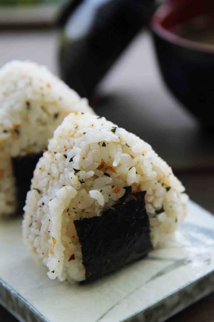 Japanese Salmon Onigiri Rice Balls