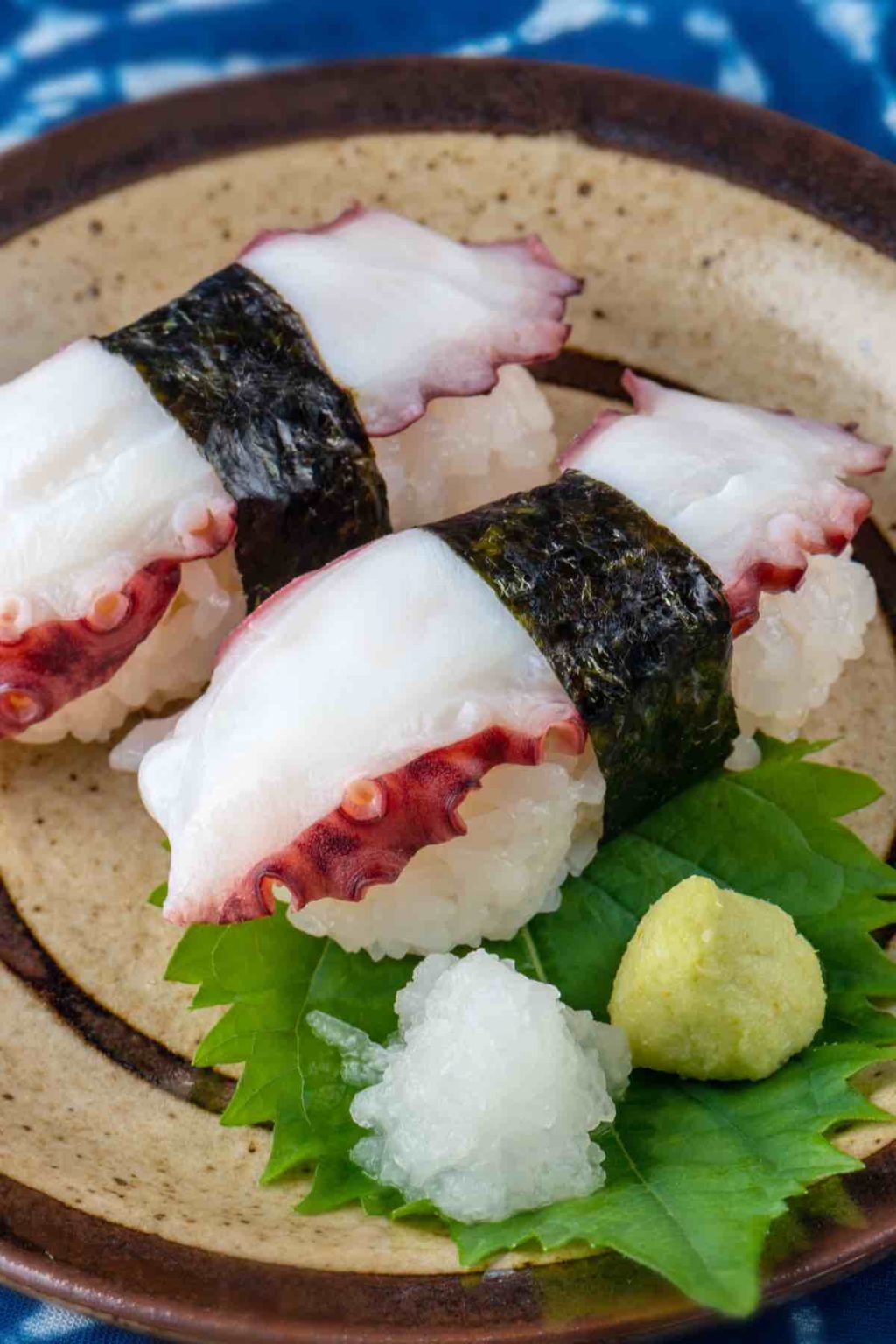 Octopus Sushi (Japanese Tako Nigiri Recipe) - IzzyCooking