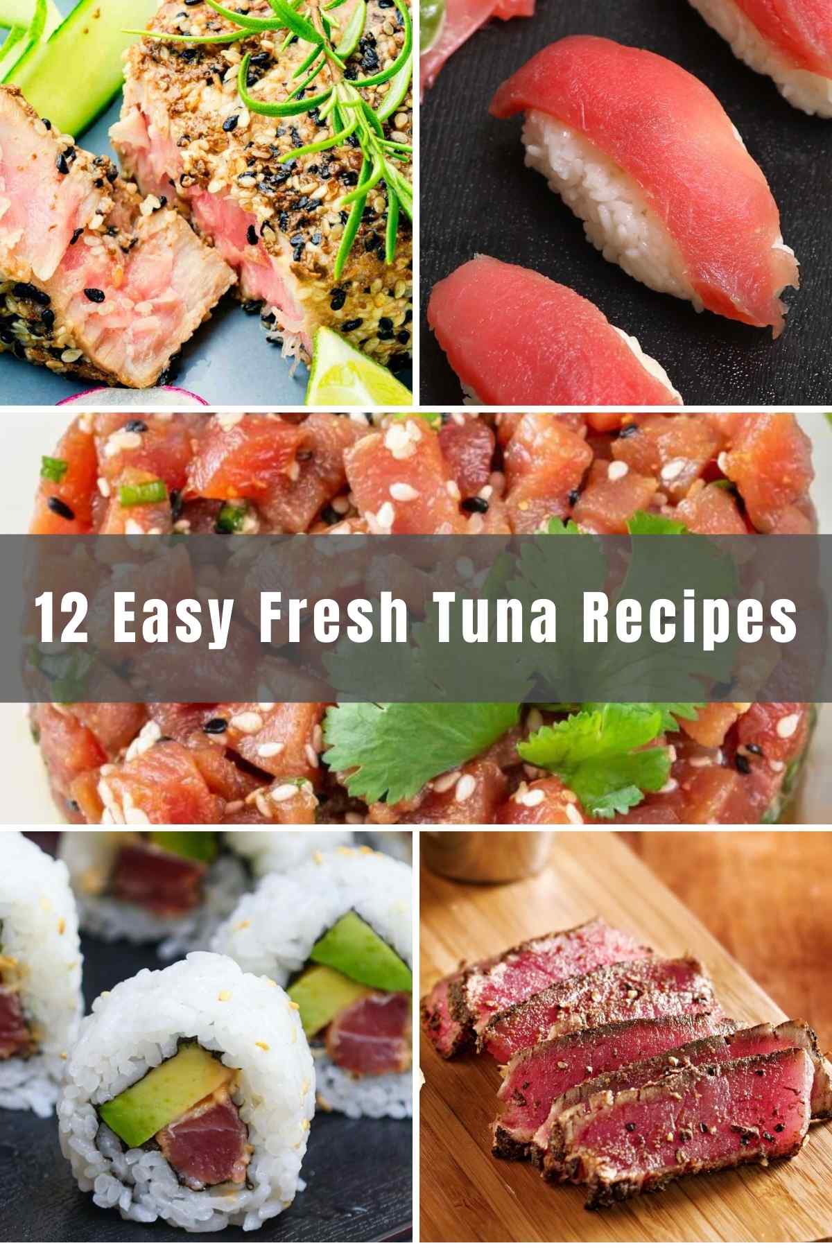 Are you looking for inspiration to prepare tuna just like the pros? Below you’ll find 12 Easy Fresh Tuna Recipes, from tuna steak to tuna tartare and even spicy tuna sushi rolls. We are not talking about the dry, flaky canned fish here. The joys of eating fresh tuna are almost indescribable, and there are plenty of ways to enjoy it for lunch and dinner without breaking a sweat!