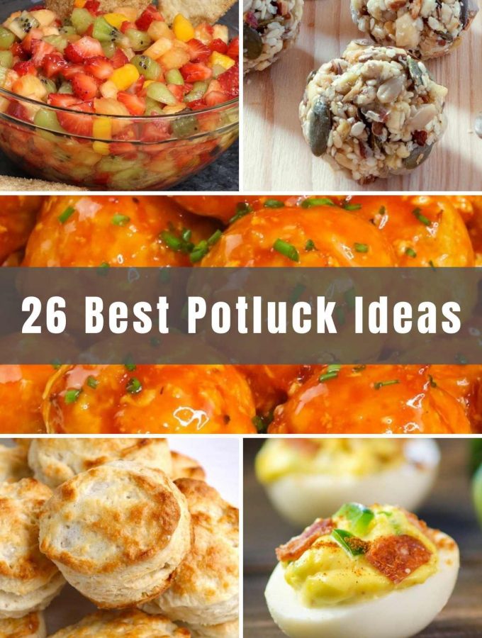 Any time of year is a good time for a potluck! Whether you’re getting together with family and friends or celebrating a new baby, a graduation, or a birthday, it’s great to gather over good food. We’ve collected 26 of the Best Potluck Ideas for you to bring to your next party!