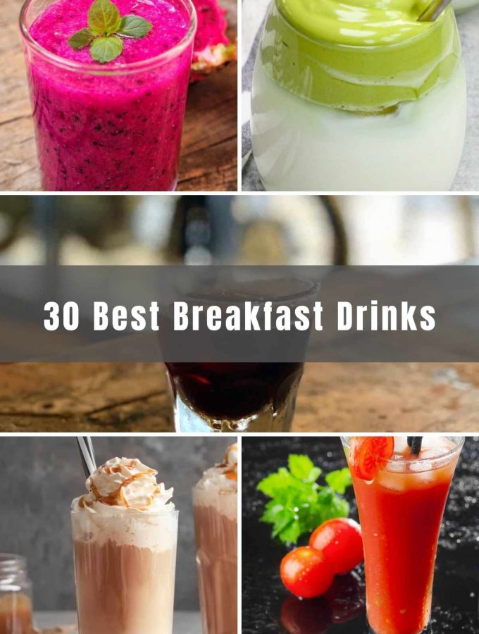 Start your day off right with a drink to accompany breakfast or a morning meal replacement. Here you’ll find 30 of the Best Breakfast Drinks, from coffee ideas to smoothies and even brunch cocktails!