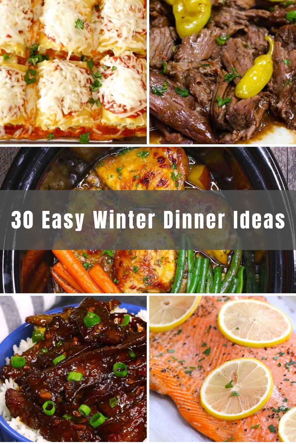 Just because it’s winter, doesn’t mean you can’t get creative in the kitchen! We’ve pulled together 30 of our favorite Winter Dinner Ideas to warm you up for those cold nights. From pasta dishes, to fish, and hearty casseroles too, there are lots of new and classic recipes to try.