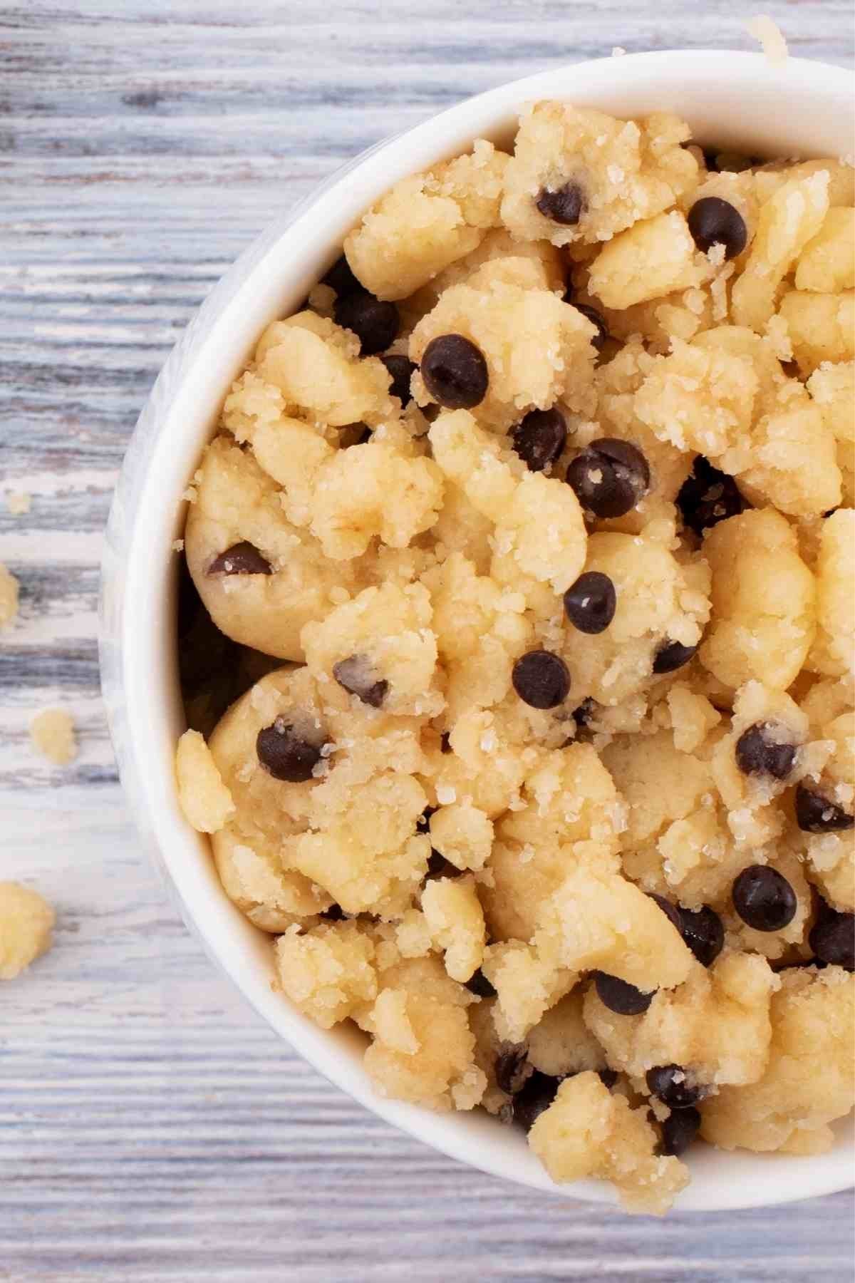 Edible Cookie Dough for One is an eggless single-serving dessert that takes minutes to make. It’s a nostalgic and perfect treat made with heat-treated flour and no eggs.