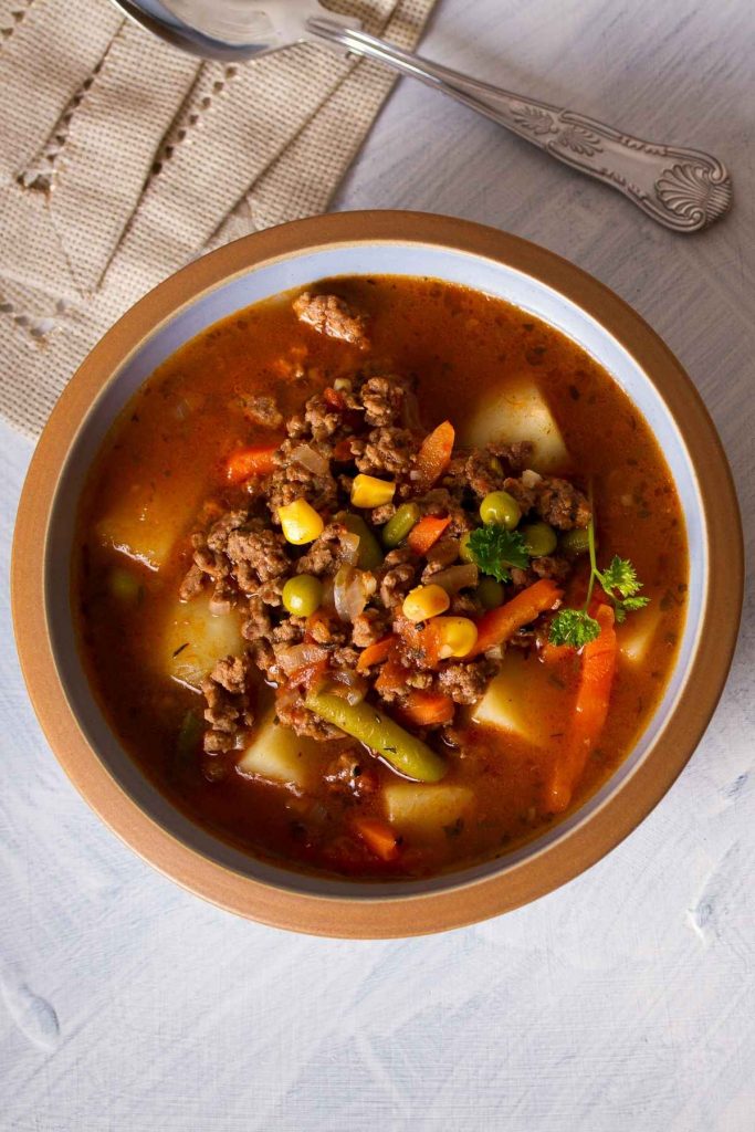 Ground Beef Vegetable Soup