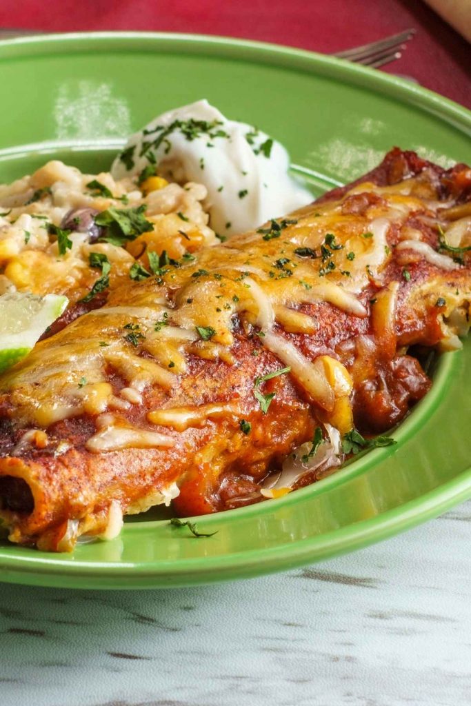 Mexican Leftover Roast Beef Enchiladas