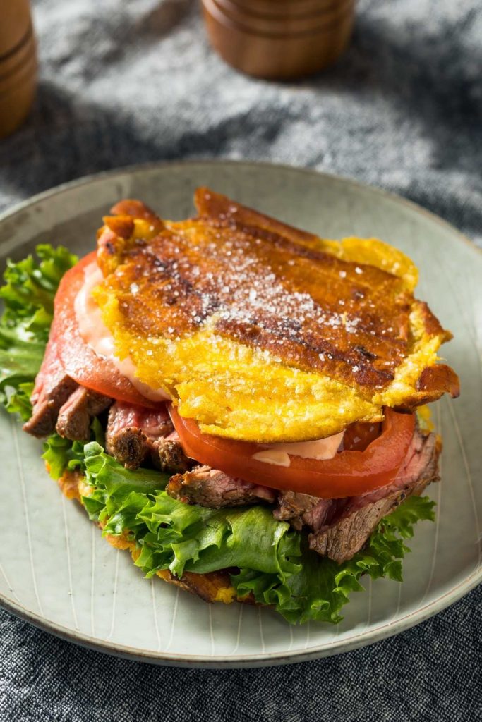 Plantain and Steak Sandwich (Jibarito)