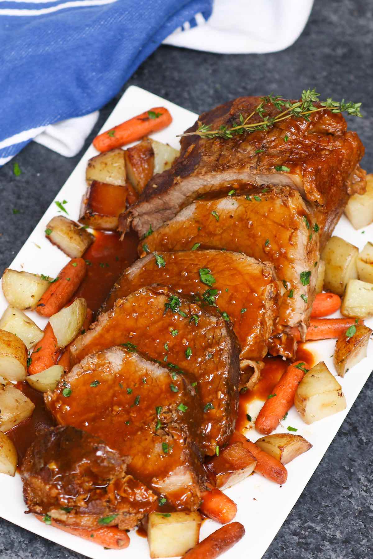 Slow Cooker Eye of Round Beef Roast