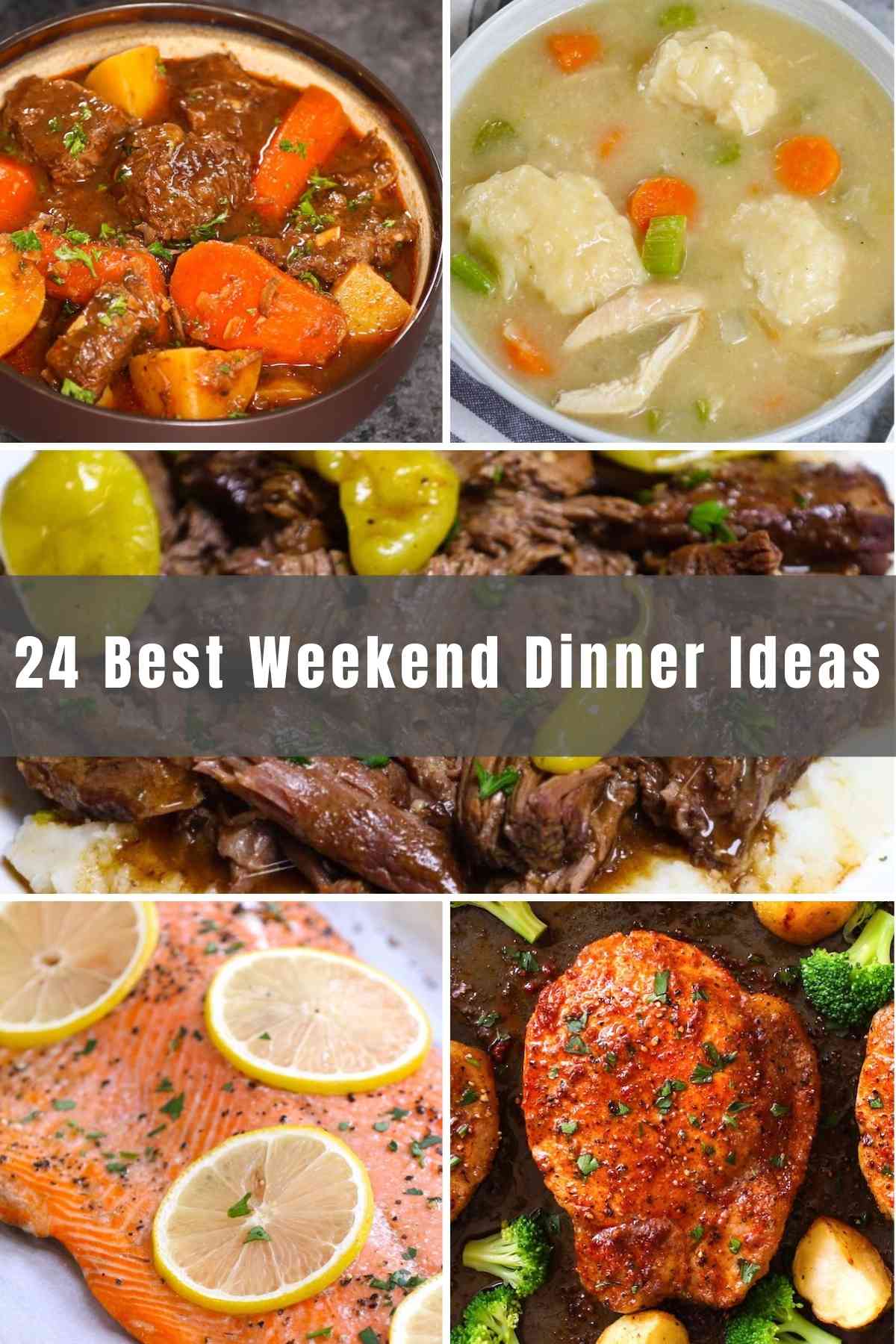 It’s the weekend which means you can kick back, relax, and have some fun! We’ve collected 24 of the Best Weekend Dinner Ideas for the family to gather around the table and enjoy some quality time. Whether you’re cooking a delicious Saturday dinner or a lazy Sunday meal, we’ve got you covered.
