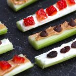 Ants on A Log are nutritious snacks that are loaded with celery, peanut butter, and raisins. They are so fun to make with kids and you can customize them easily with your favorite nuts and fruits.
