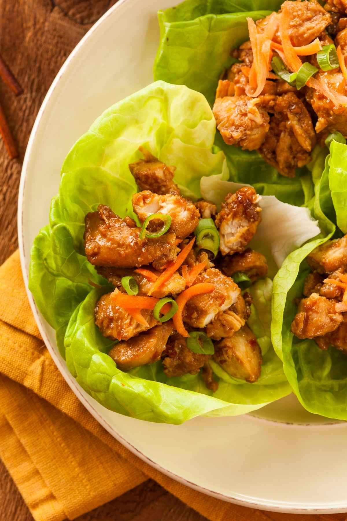 Asian Chicken Lettuce Wraps