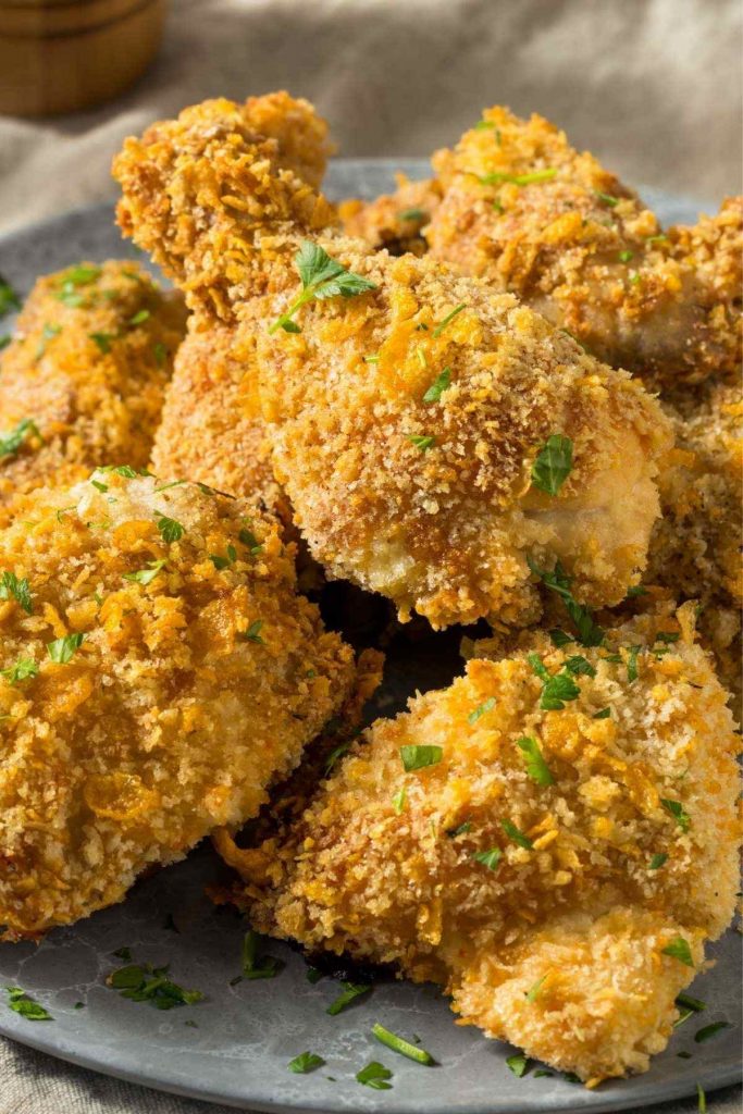 Bisquick Oven Fried Chicken is crispy, tender, and flavorful. To make life even easier and to save time, use Bisquick to make oven-fried chicken. And while the chicken is baking, you can prepare the sides for a weeknight meal your family will love.