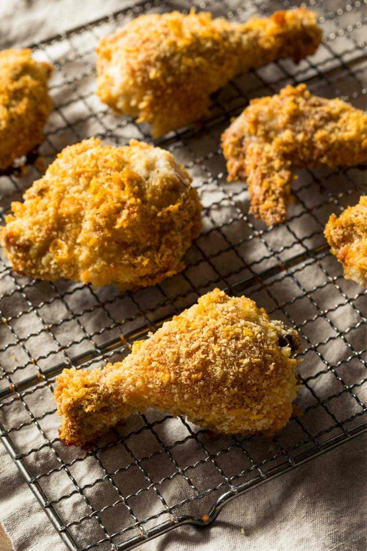 Bisquick Oven Fried Chicken is crispy, tender, and flavorful. To make life even easier and to save time, use Bisquick to make oven-fried chicken. And while the chicken is baking, you can prepare the sides for a weeknight meal your family will love.