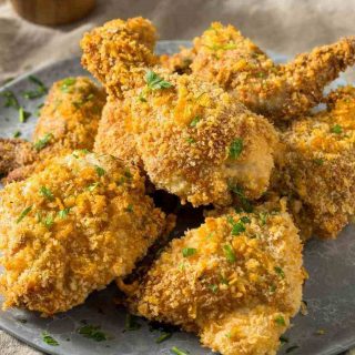 Bisquick Oven Fried Chicken is crispy, tender, and flavorful. To make life even easier and to save time, use Bisquick to make oven-fried chicken. And while the chicken is baking, you can prepare the sides for a weeknight meal your family will love.