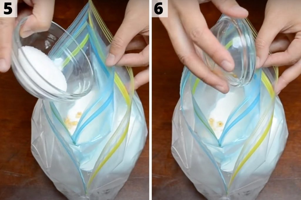Ice Cream in a Bag step 5 and 6