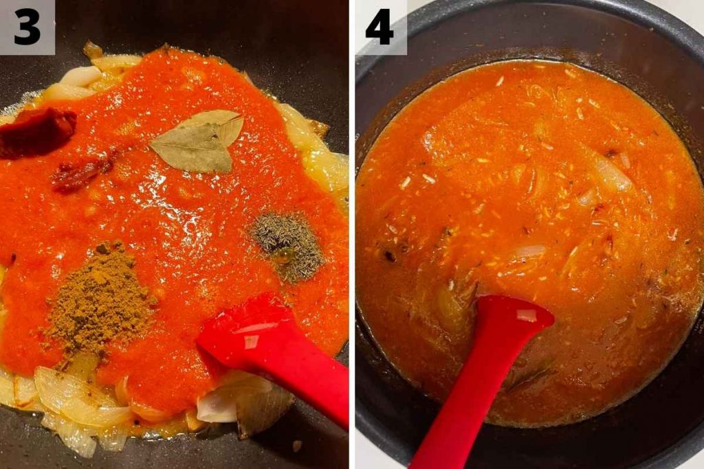 Jollof Rice recipe step 1 and 2 photos