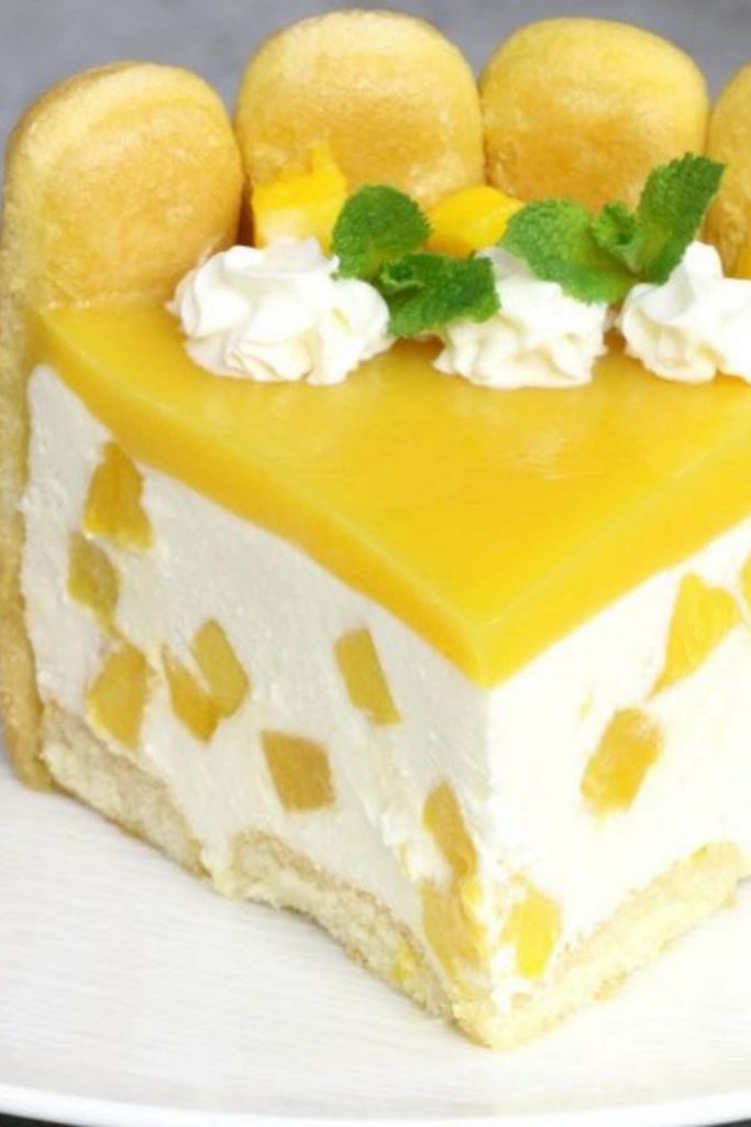 Mango Charlotte Cake