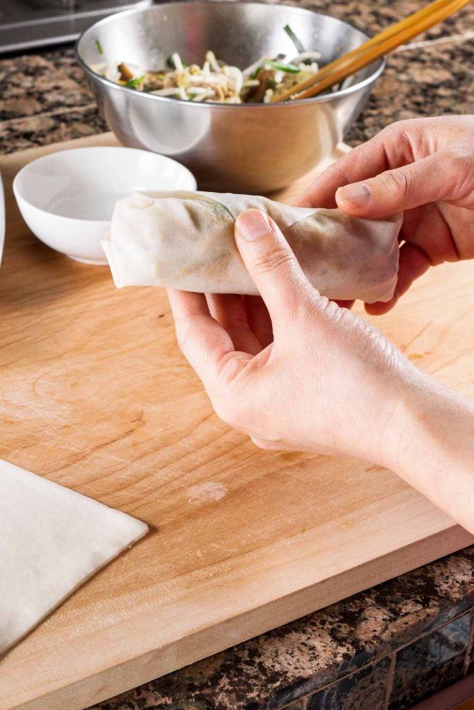 Wrapping Spring Rolls