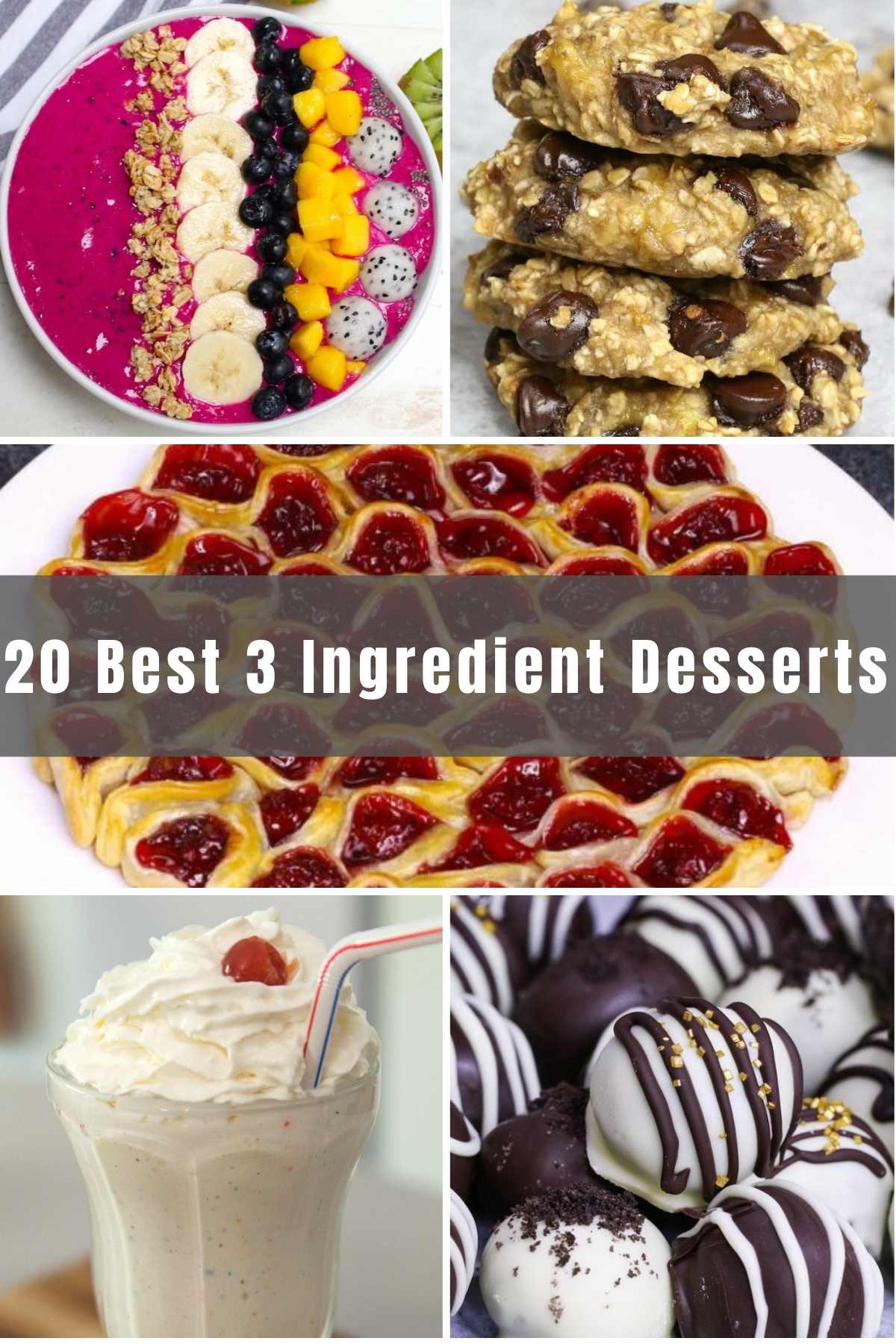 For those days when you don’t feel like spending a lot of time in the kitchen, we’ve selected 20 of the Best 3 Ingredient Desserts recipes for you to try out. And because these recipes have just 3 ingredients, you know they’ll be easy to make. Let’s get started!