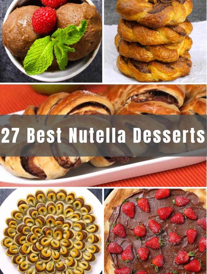 Nowadays there are countless recipes that include Nutella, from brownies, to pies, and even donuts! Today we’re sharing 27 of the Best Nutella Desserts. Be sure to grab a jar or two the next time you go grocery shopping!