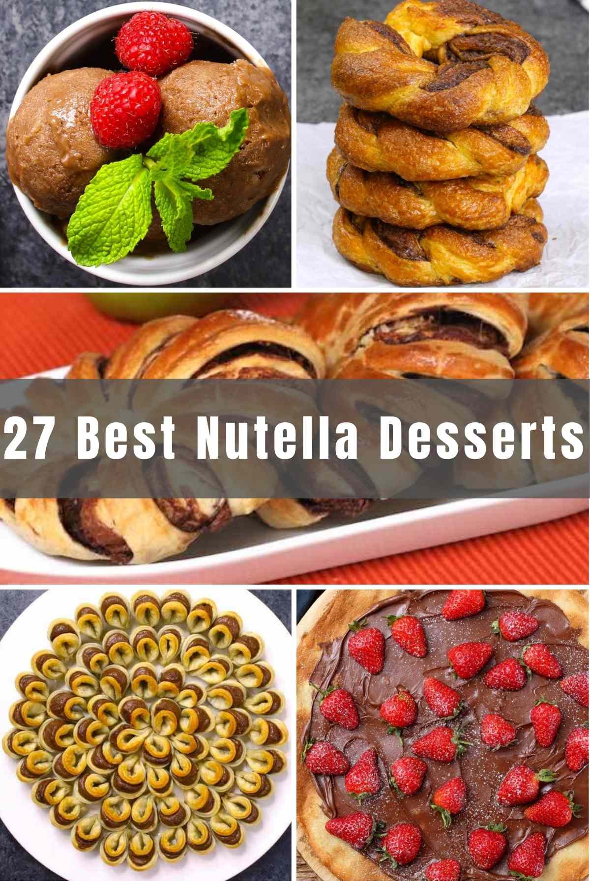 Nowadays there are countless recipes that include Nutella, from brownies, to pies, and even donuts! Today we’re sharing 27 of the Best Nutella Desserts. Be sure to grab a jar or two the next time you go grocery shopping!