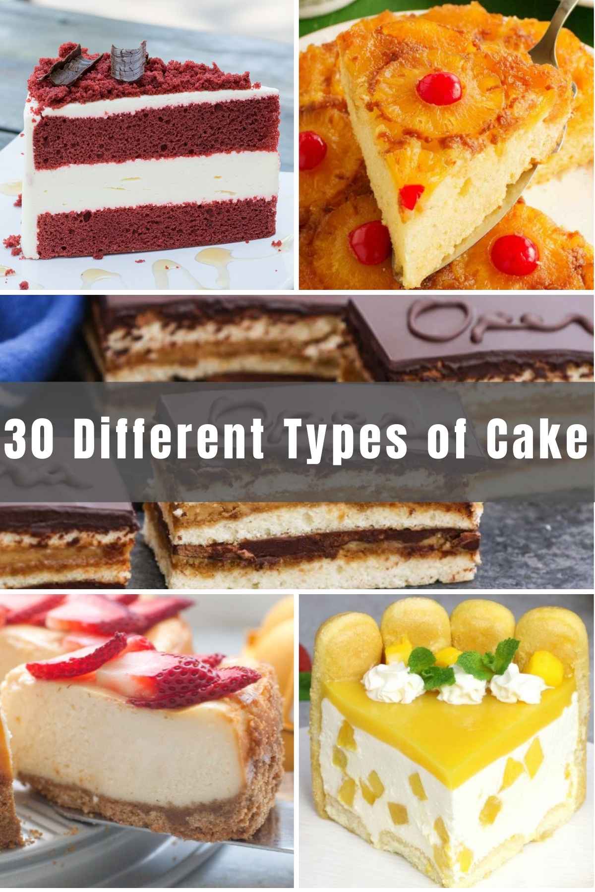 If you’re a fan of programs like The Great British Bake Off and The Great American Baking Show, you know that there are specific names to identify different Types of Cake. We’ve gathered 30 different types of cake and recipes for you to try.