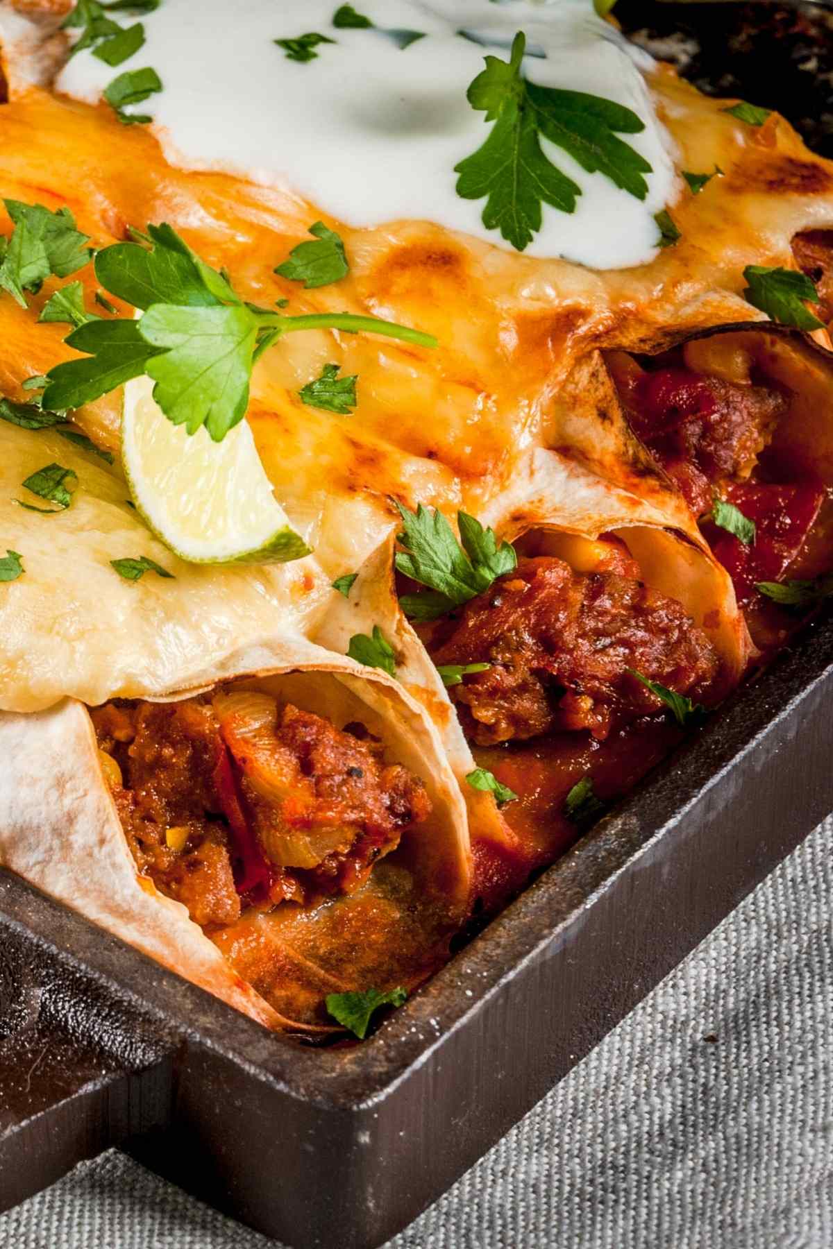 Beef Brisket Enchiladas