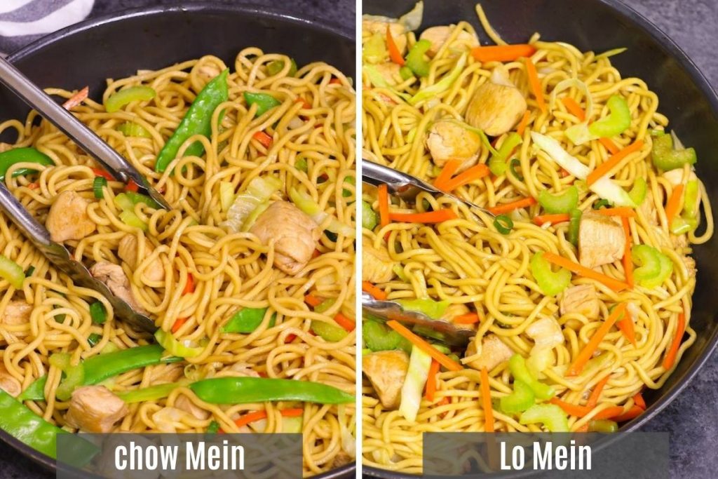 what is the difference between lo mein and pan fried noodles